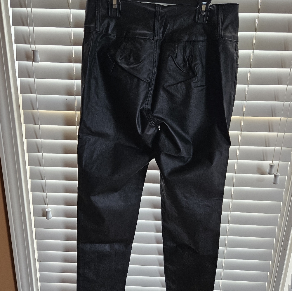 Brand new faux leather black jeans